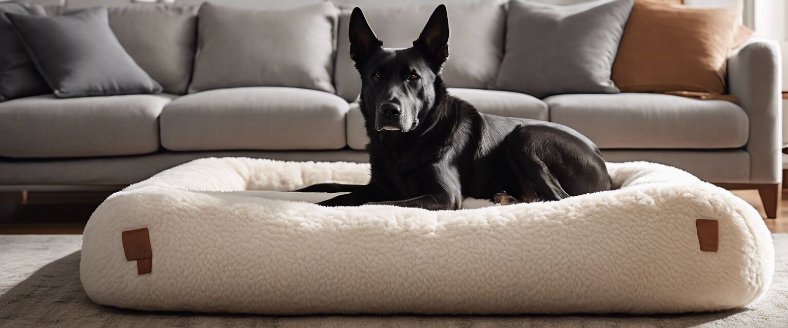 Cozy memory foam dog bed