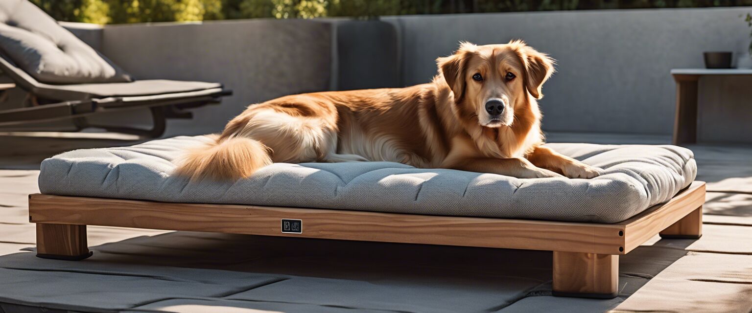 Elevated dog bed showcasing airflow