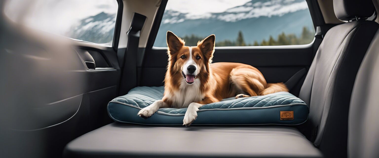 Travel memory foam dog bed